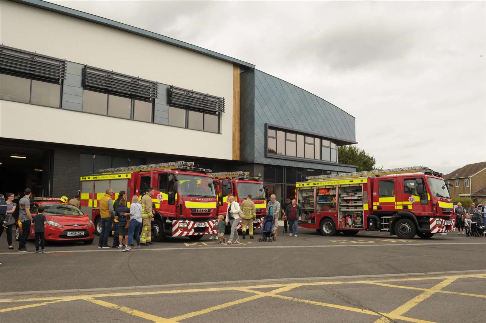 The new coach park could be built next to the fire station