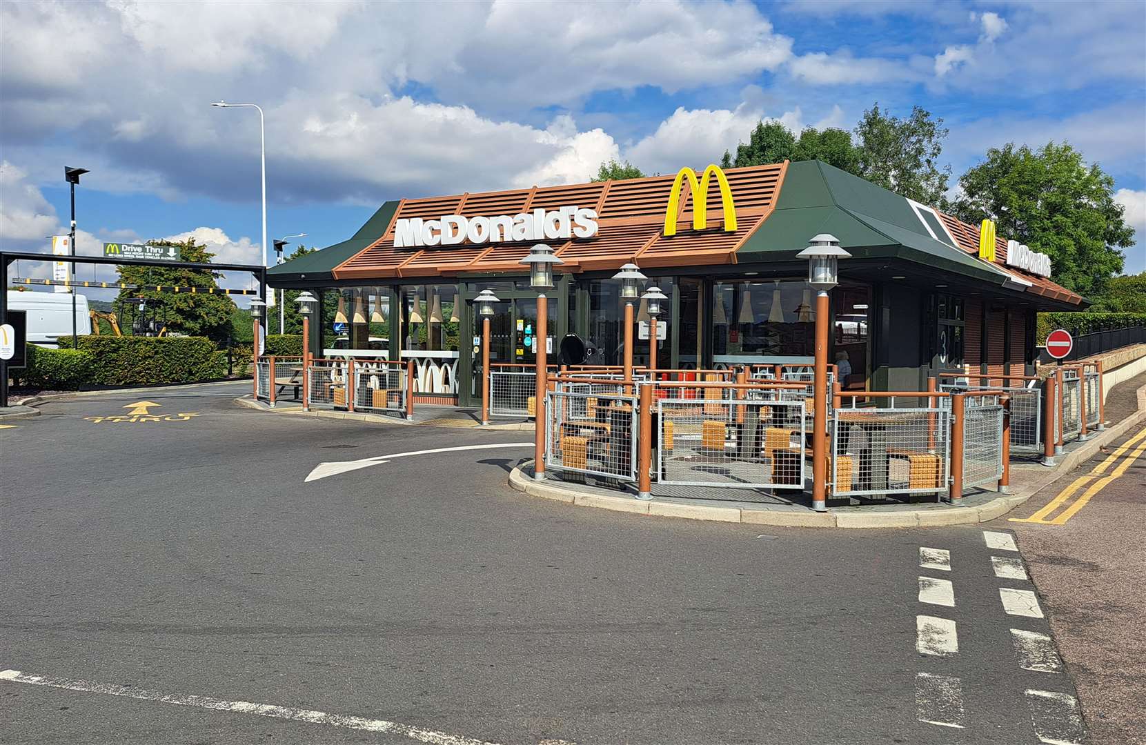 There is a McDonald's Drive-thru at Riverside Retail Park, a short distance away