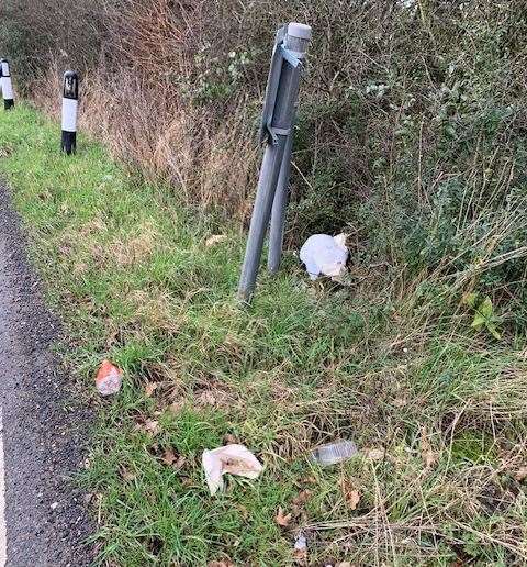 It’s understood people are throwing the rubbish from car windows