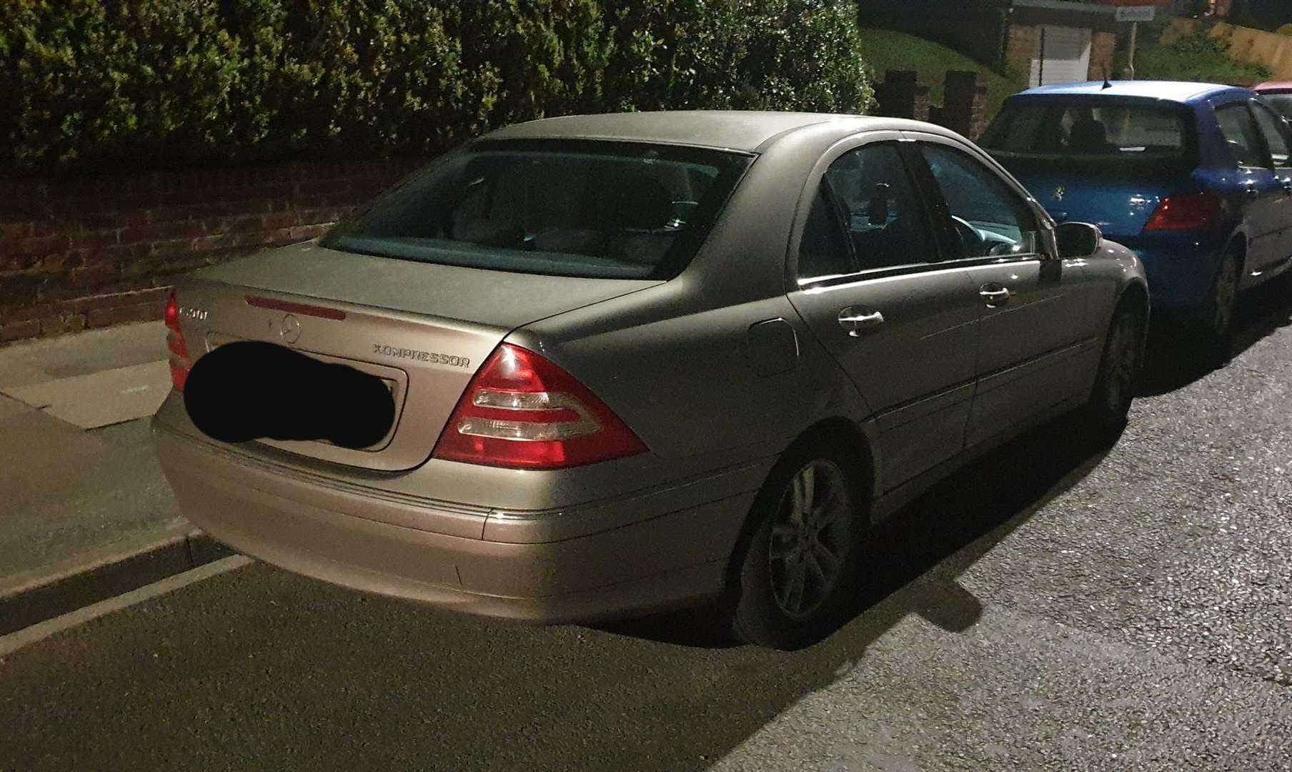 This Mercedes was involved in the crash. Picture: Kent Police