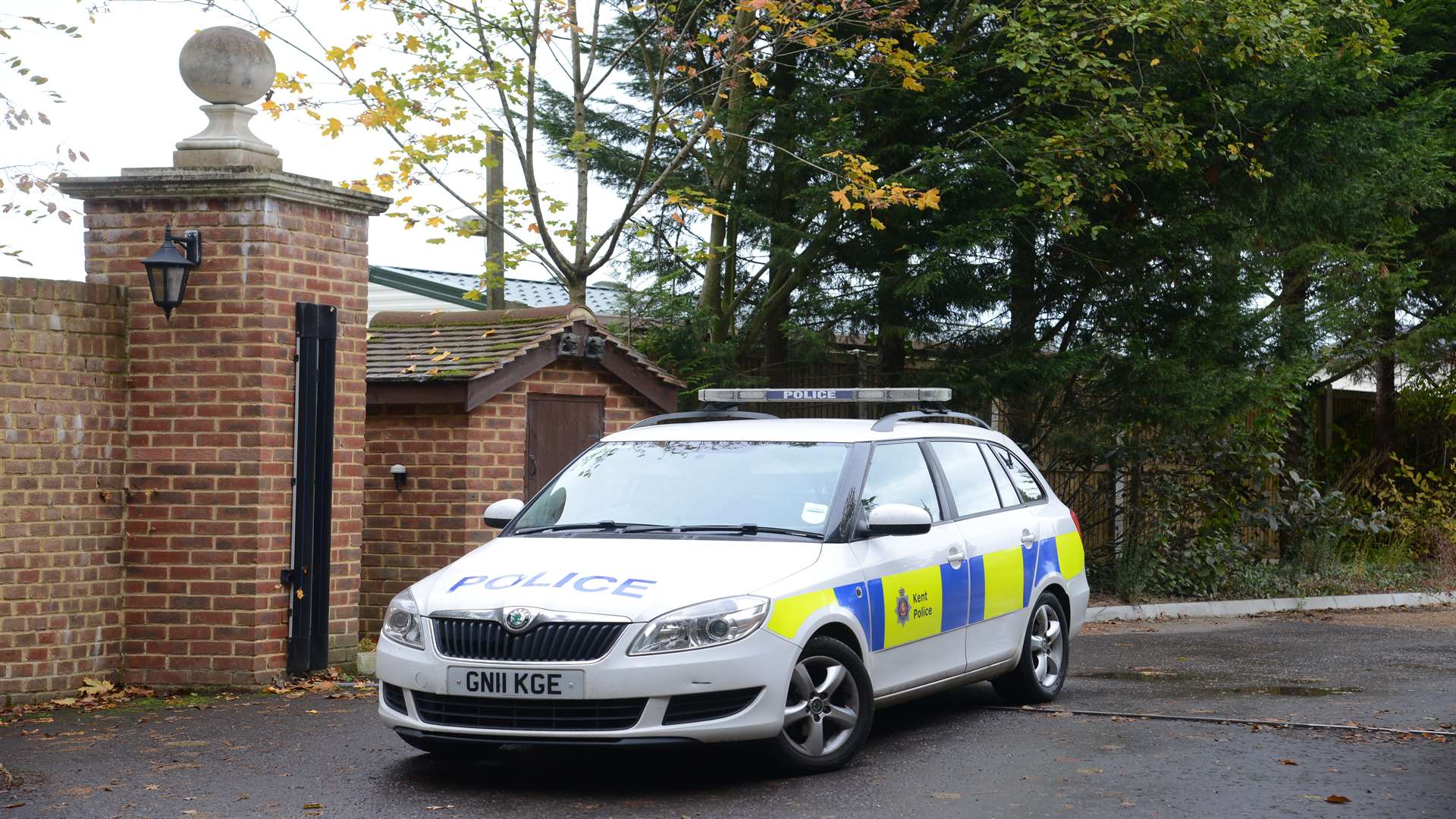 Police are continuing searches at a property in Plurenden Road near High Halden