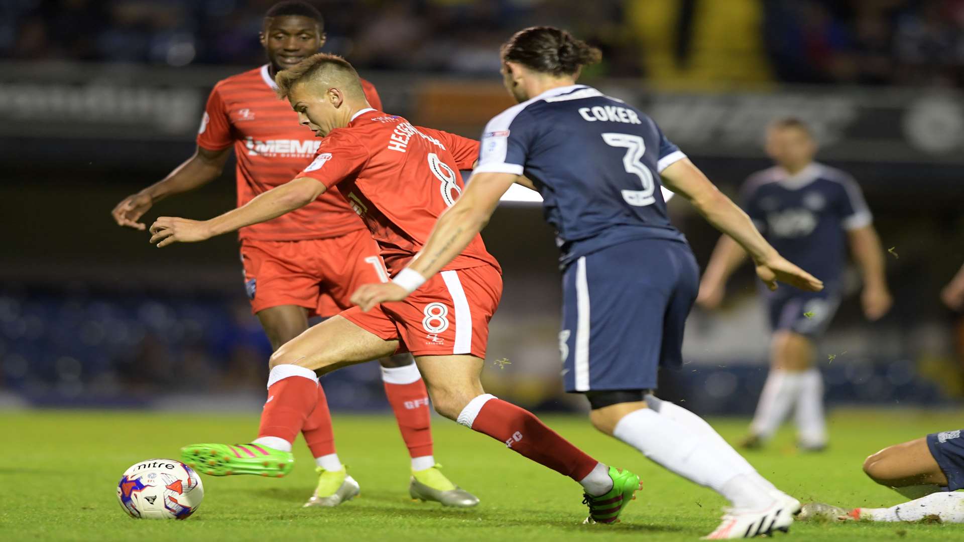 Jake Hessenthaler pushes forward. Picture: Barry Goodwin