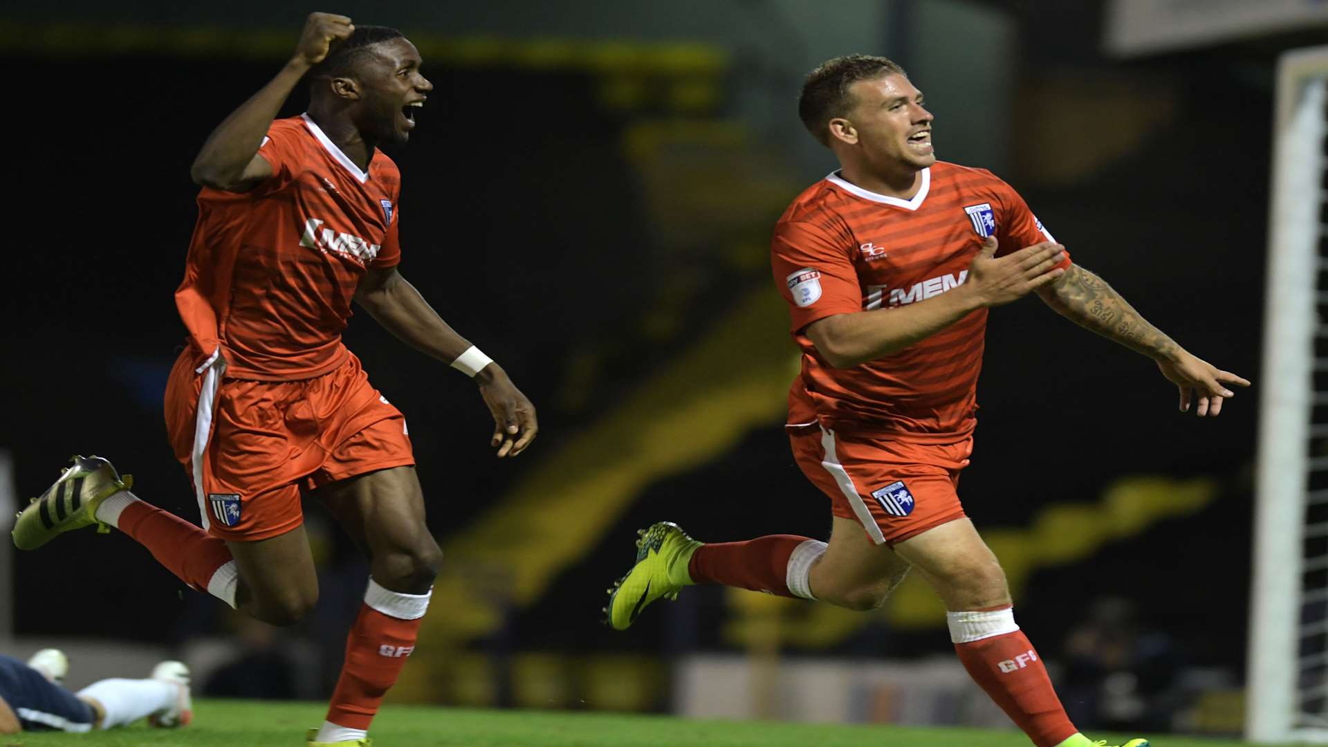 Cody McDonald celebrates scoring the equaliser against Southend. Picture: Barry Goodwin