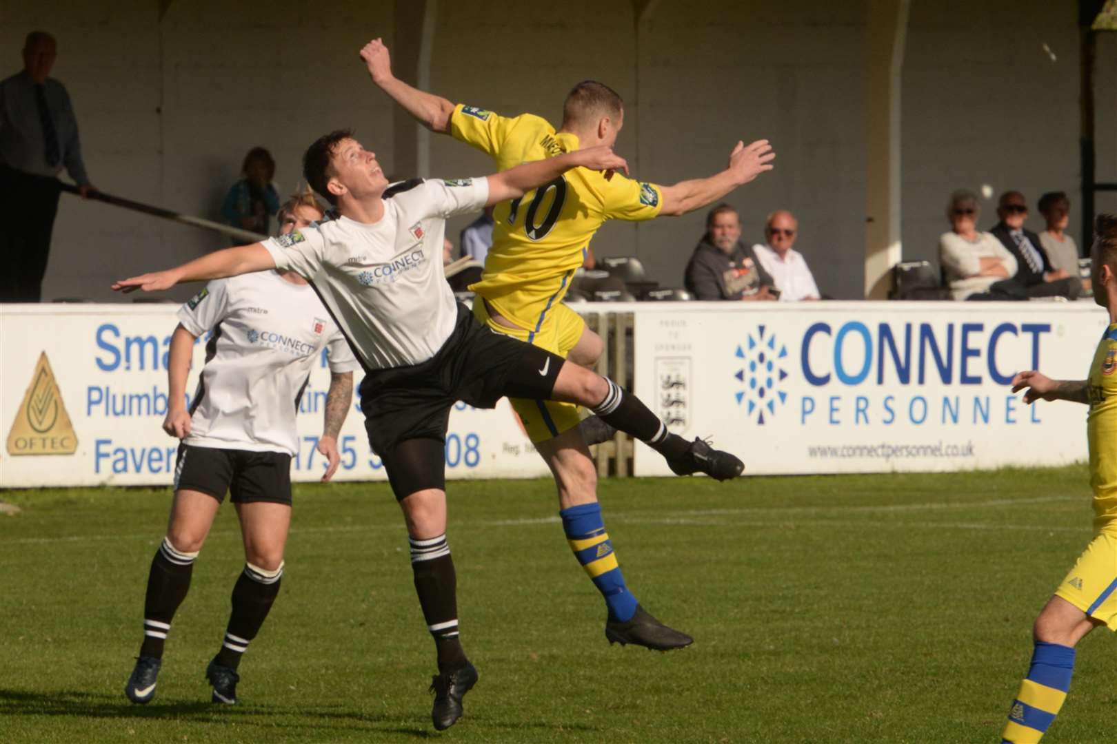 Faversham in action with Whitstable in the Bostik South East League at Salters Lane. Picture: Chris Davey