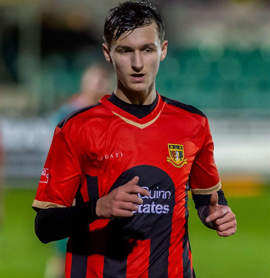 Sittingbourne striker Mitchell May. Picture: Ian Scammell