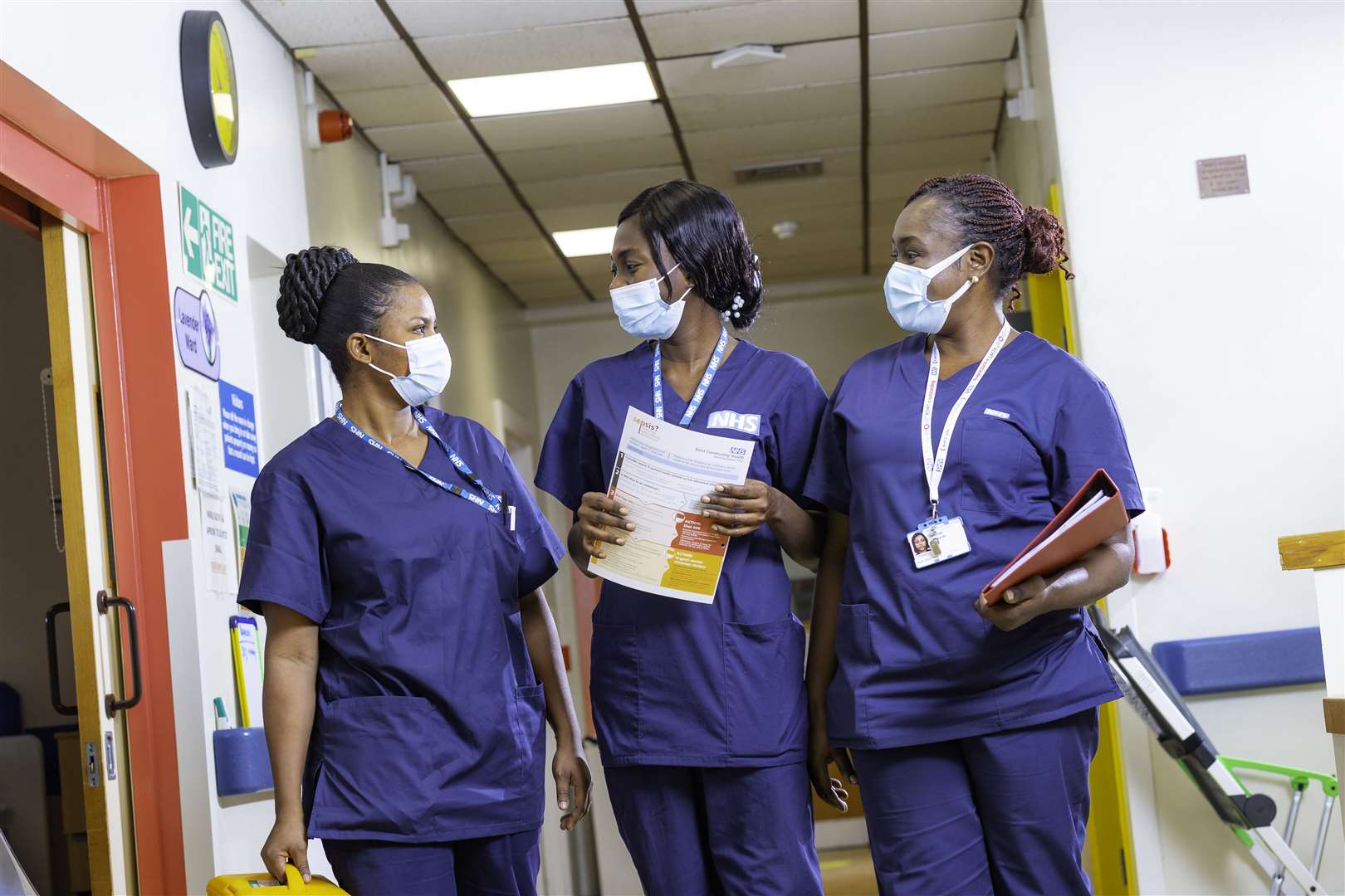 Three new recruits have joined the nursing team at Victoria hospital in Deal after a successful international recruitment campaign. Pictured: Damilola, Yetunde (Yetty) and Temitope