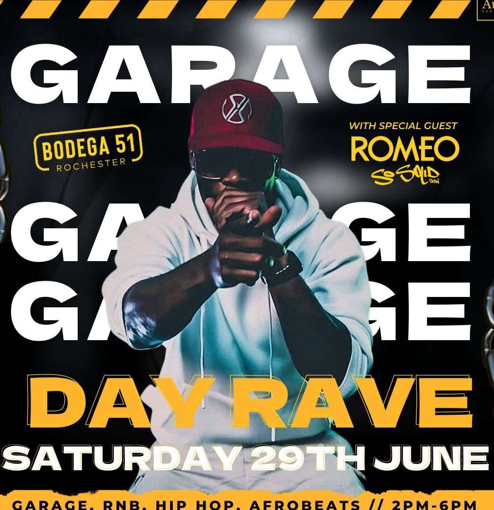 Garage star Romeo is headlining the event