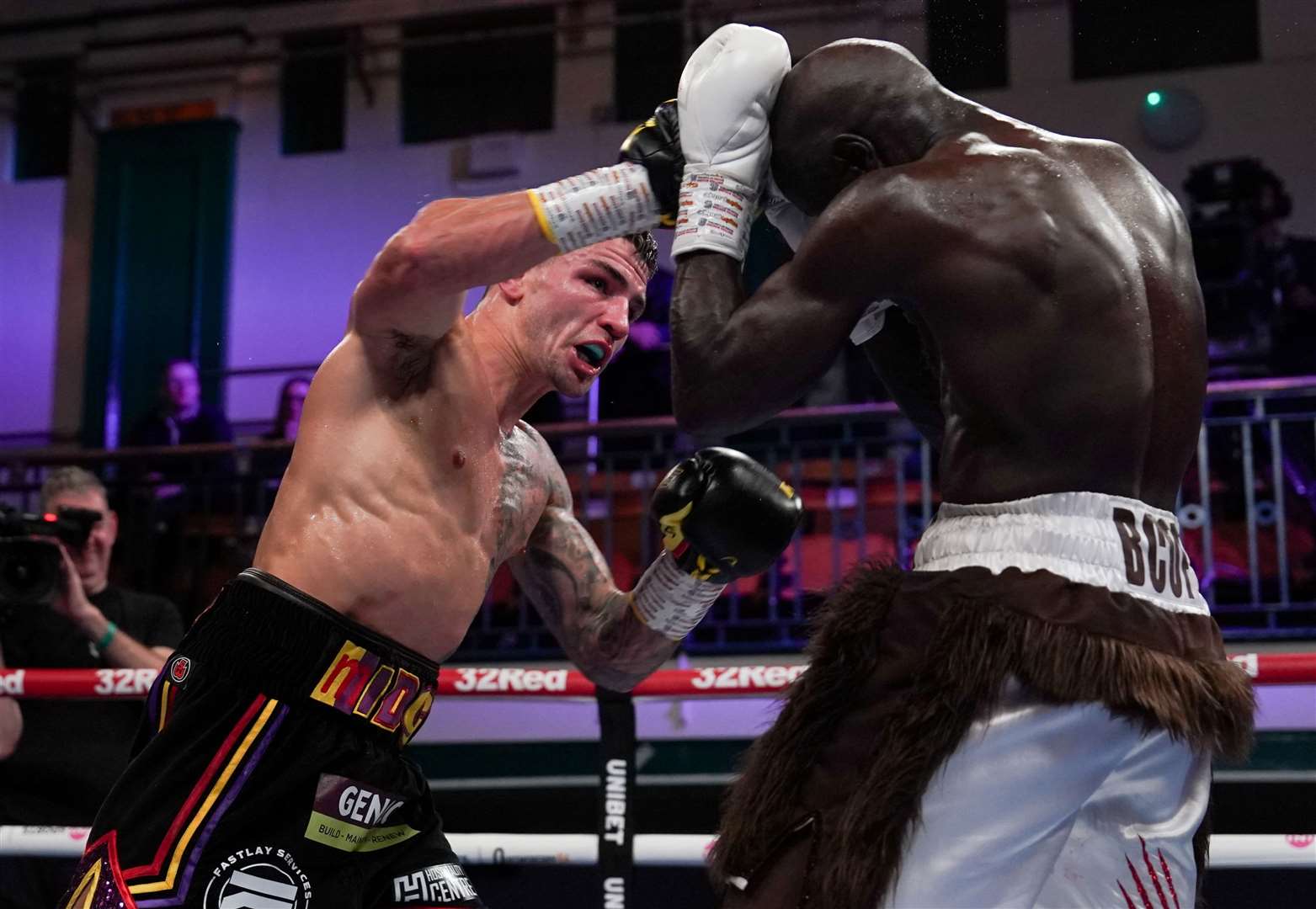 Maidstone boxer Sam Noakes on his way to victory over Yvan Mendy. Picture: Stephen Dunkley / Queensberry Promotions