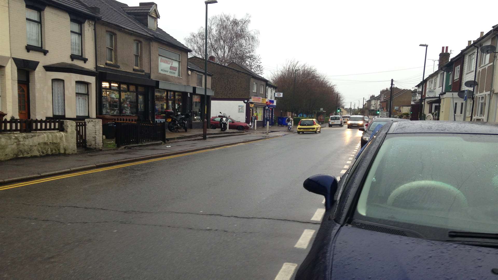 The man was killed near on Luton Road, near the junction with Albany Road.