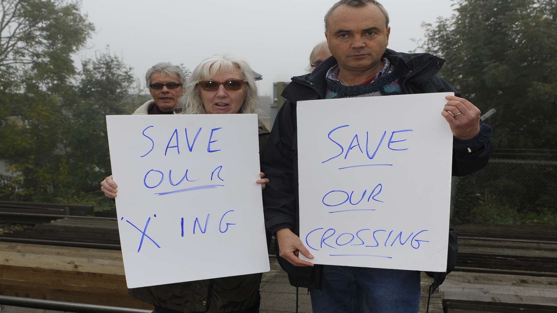 Co-organiser Chris Weller (right)