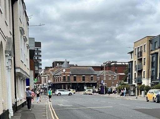 King Street in Maidstone has been closed off after reports of a pedestrian being hit. Picture: Courtney Wilkins