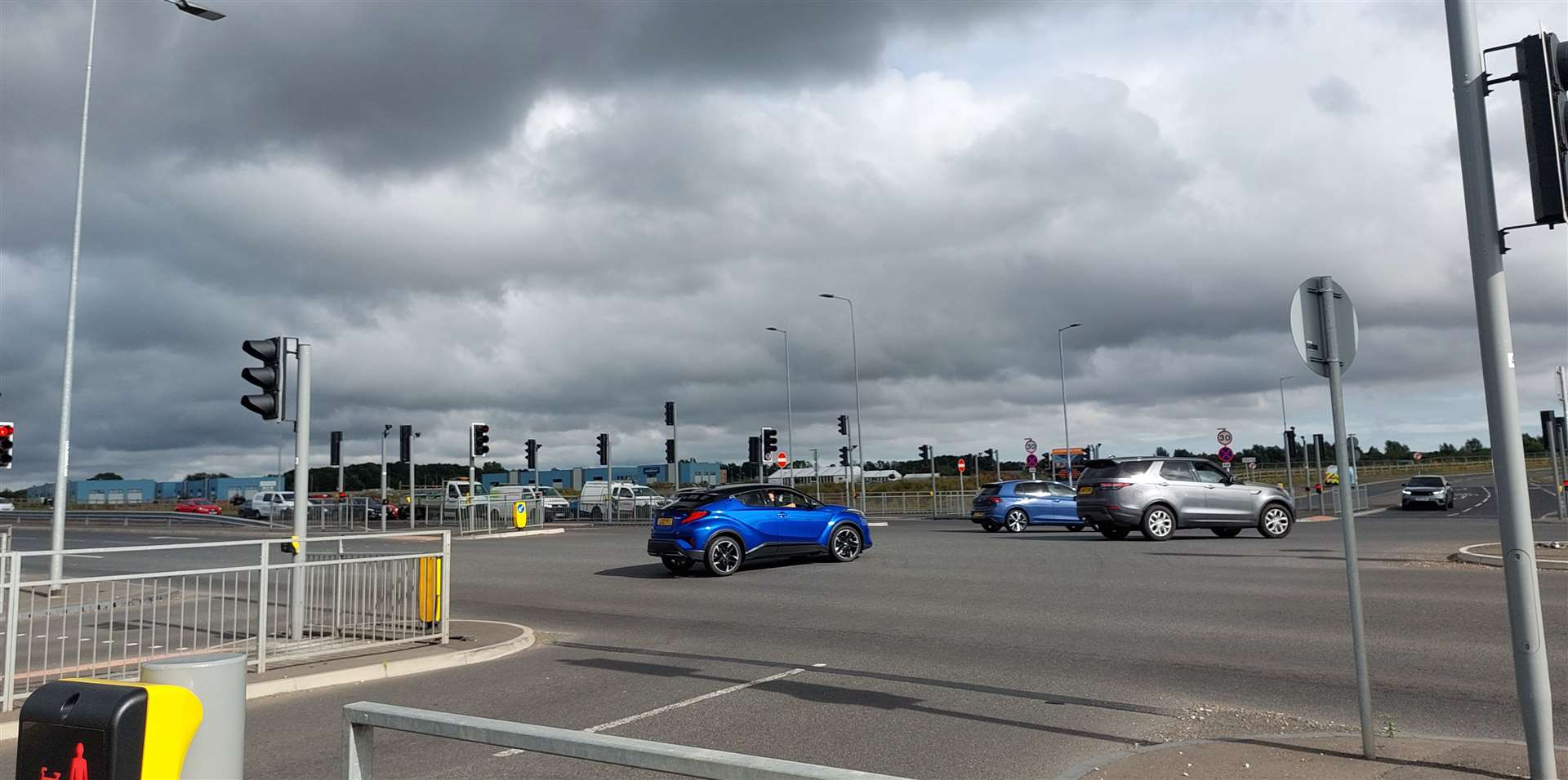 The four-way traffic light junction on the A2070 has been open for more than a year now