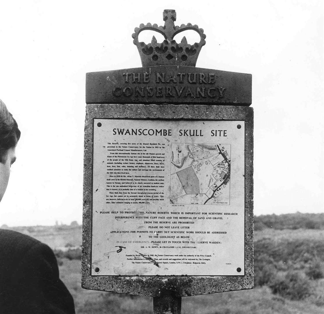 The Swanscombe Skull site as it was prior to the introduction of the heritage park.