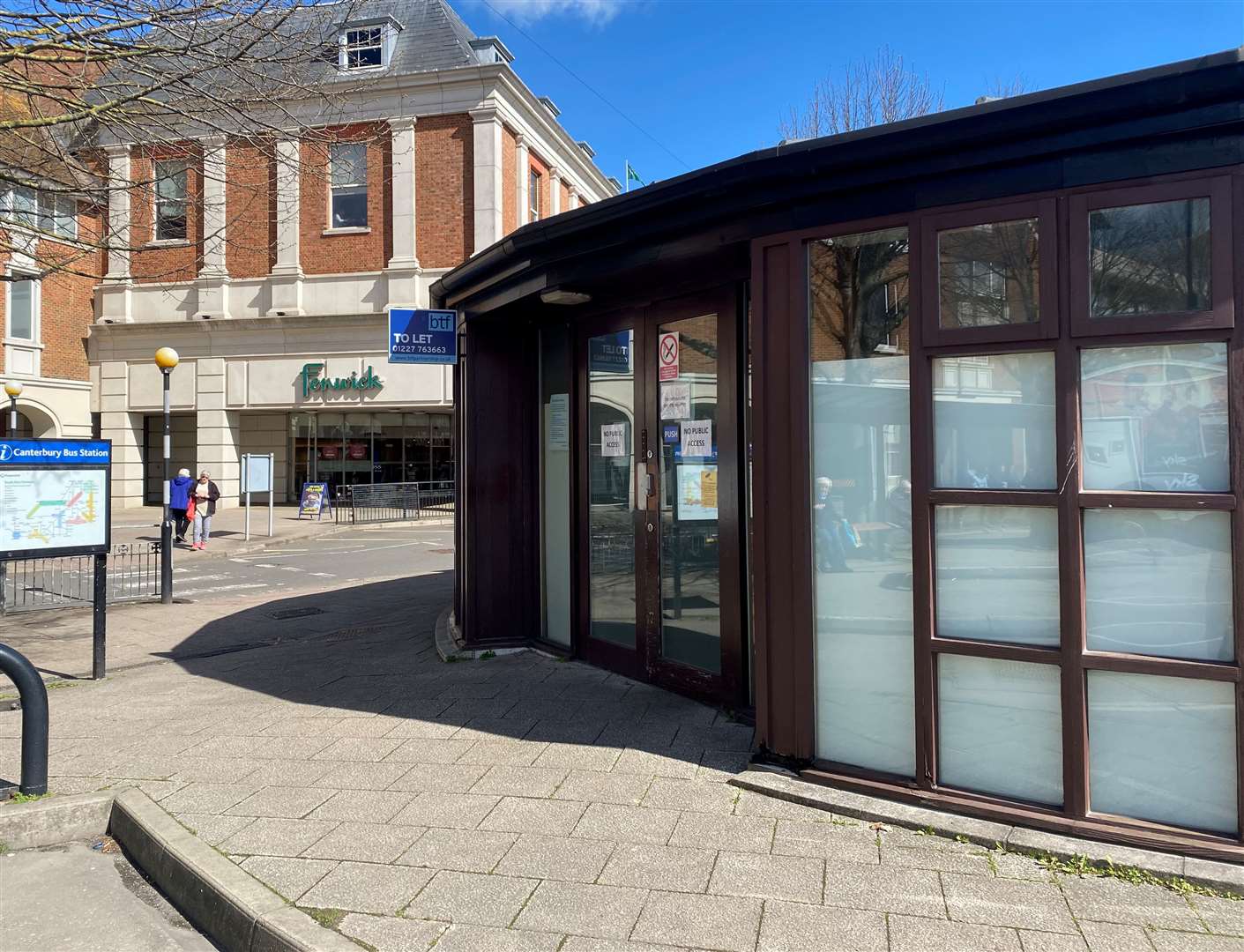 The building at Canterbury bus station