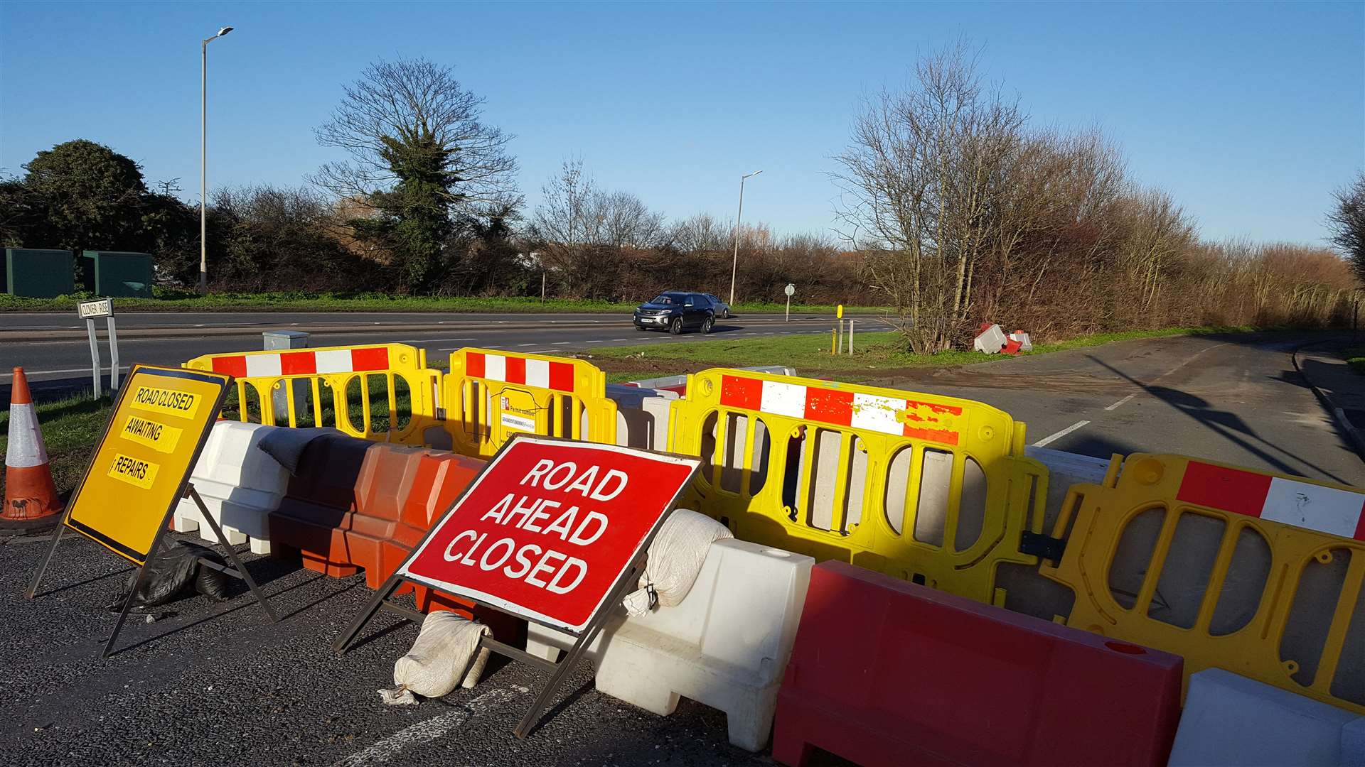 The road has been blocked off for several months