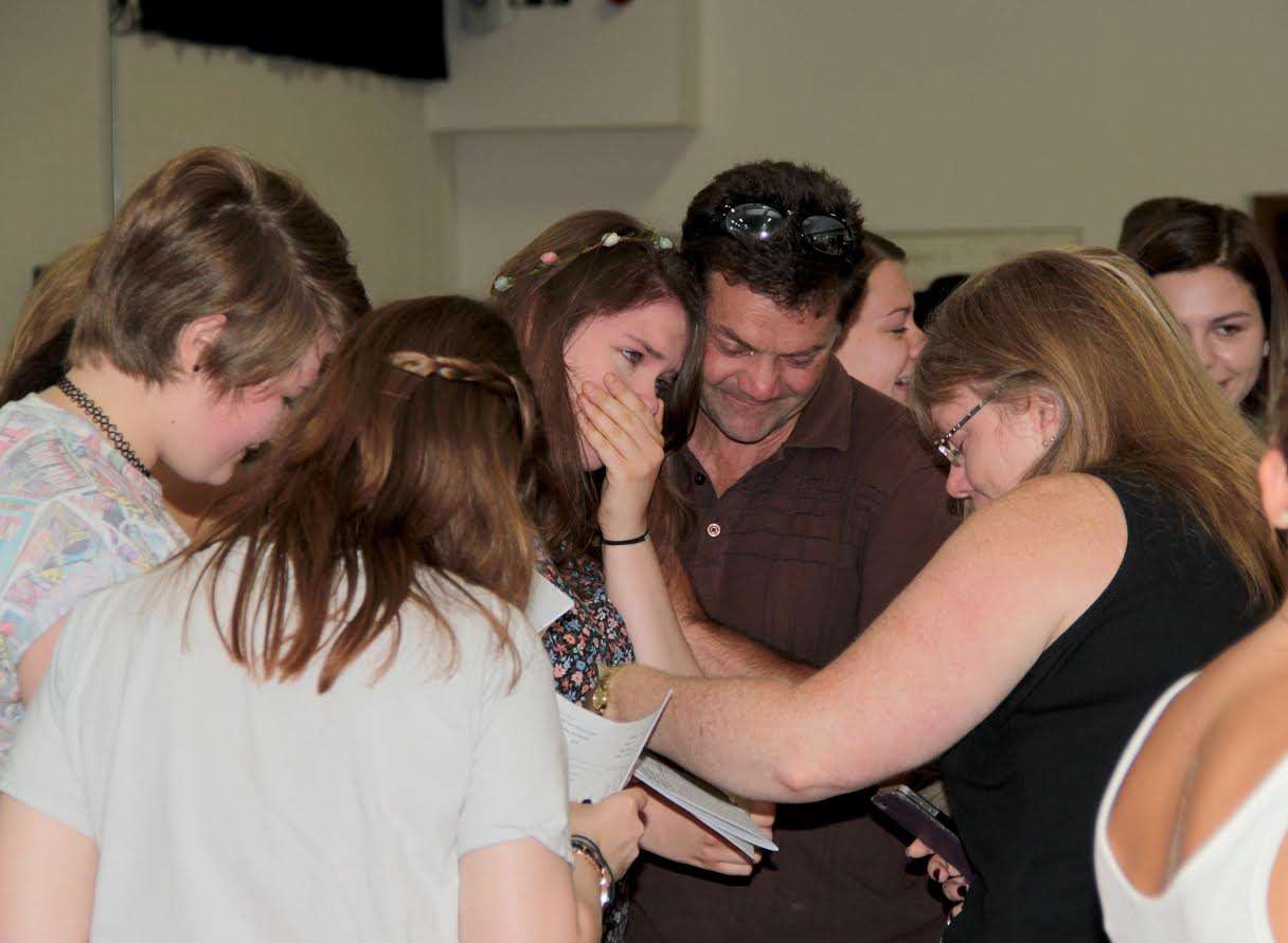 Mascalls Academy pupils collect their results