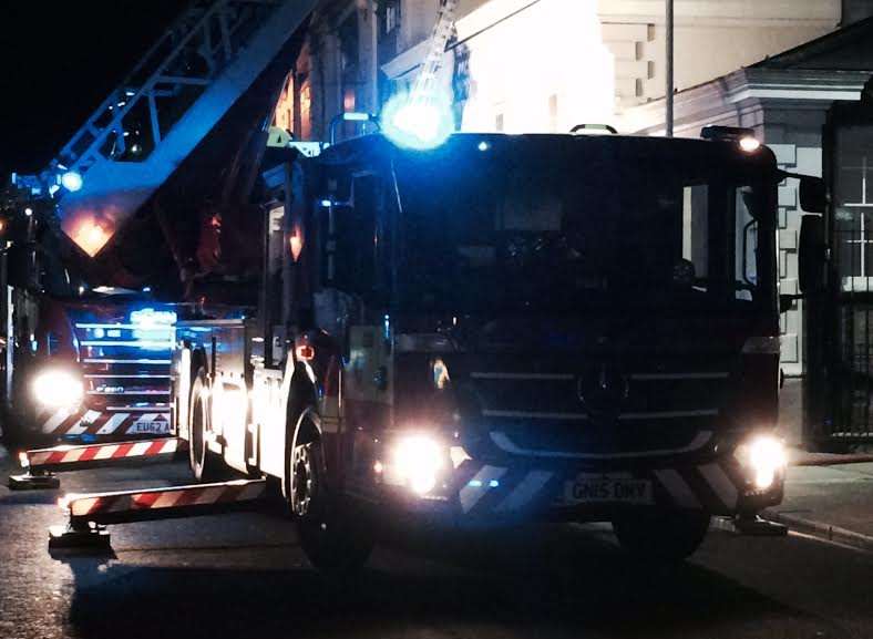 Six fire engines were called to the blaze