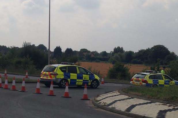 Police closed the road