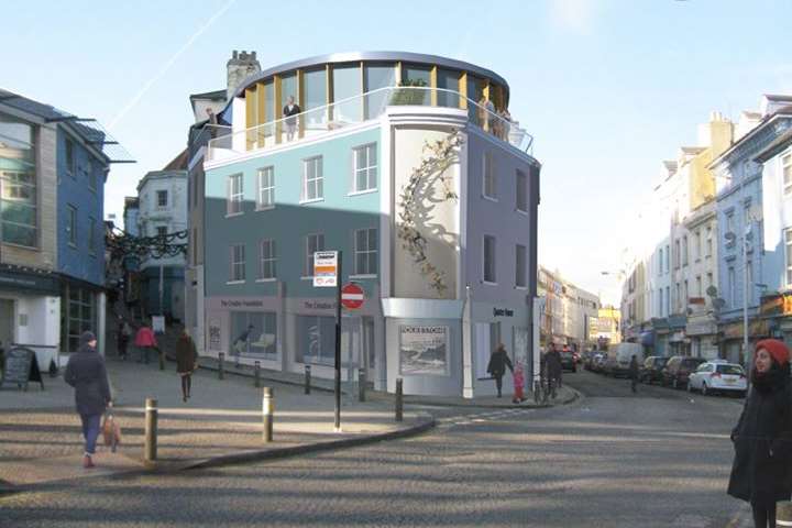 An artists impression of the renovation work at the entrance to the Old High Street. Picture: Roger De Haan Charitable Trust