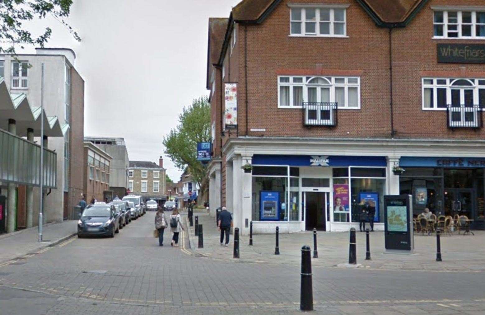 A police officer was allegedly bitten on the hand by an e-bike rider in Canterbury City Centre. Picture: Google