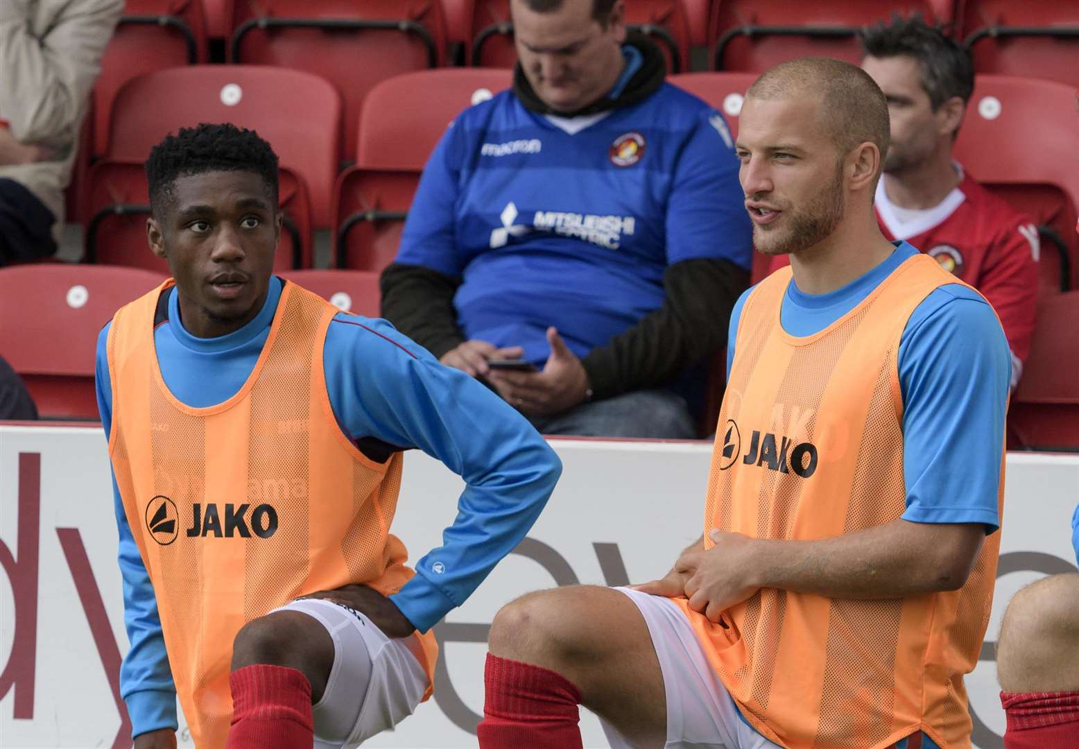 Luke Coulson (right) has found himself on the bench for much of the season so far Picture: Andy Payton