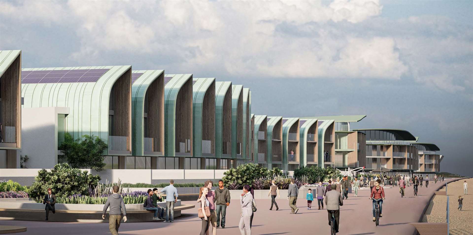 An artist's impression showing how the Princes Parade development could have looked