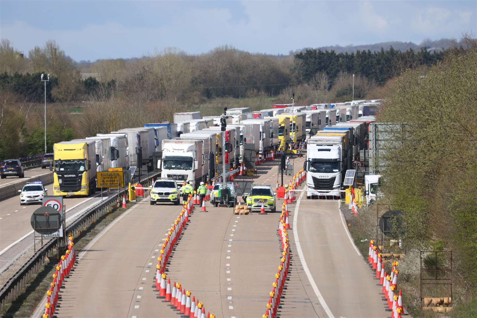 Operation Brock is causing huge tailbacks on the M20