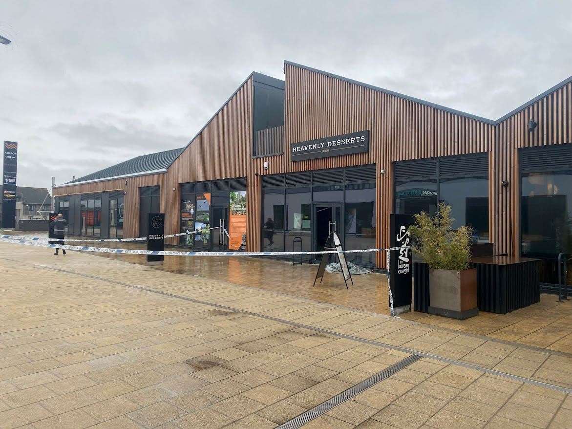 Heavenly Desserts in Canterbury has been cordoned off after a fire