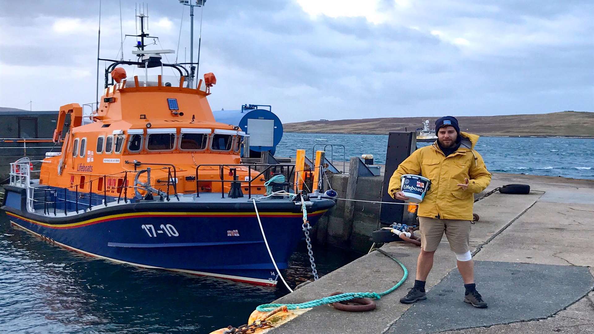 Alex has returned to the same spot he left from. Pic: RNLI