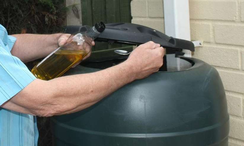 Some gardeners add oil to water butts to provide a protective layer. Library picture