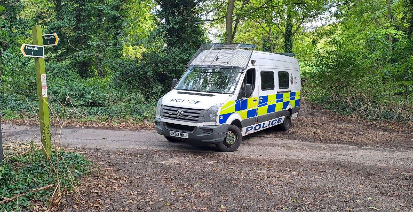 Police have been seen in Shuart Lane – a rural road in St Nicholas At Wade – where Claire Knight's Suzuki was found