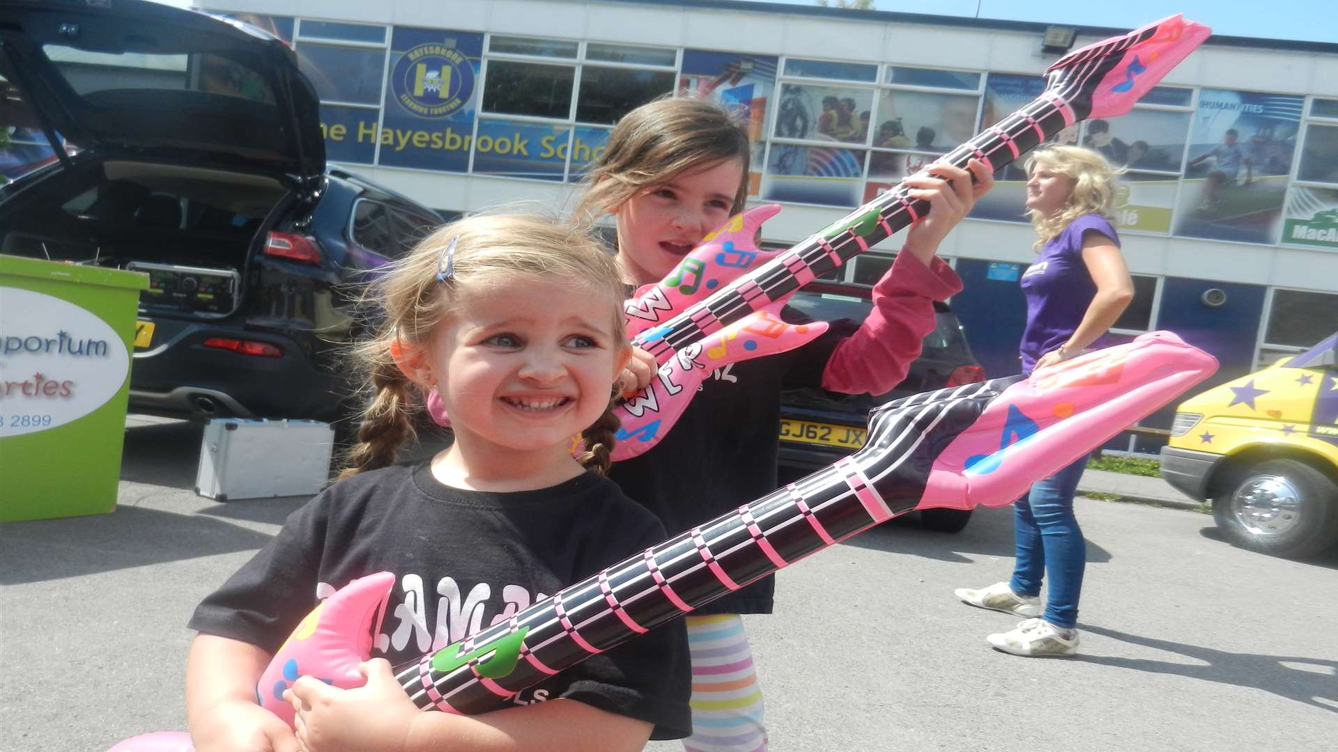 The KMFK Right Up Your Street party brought a bouncy castle, face painting, balloon fun and an ice cream van to Brook Street