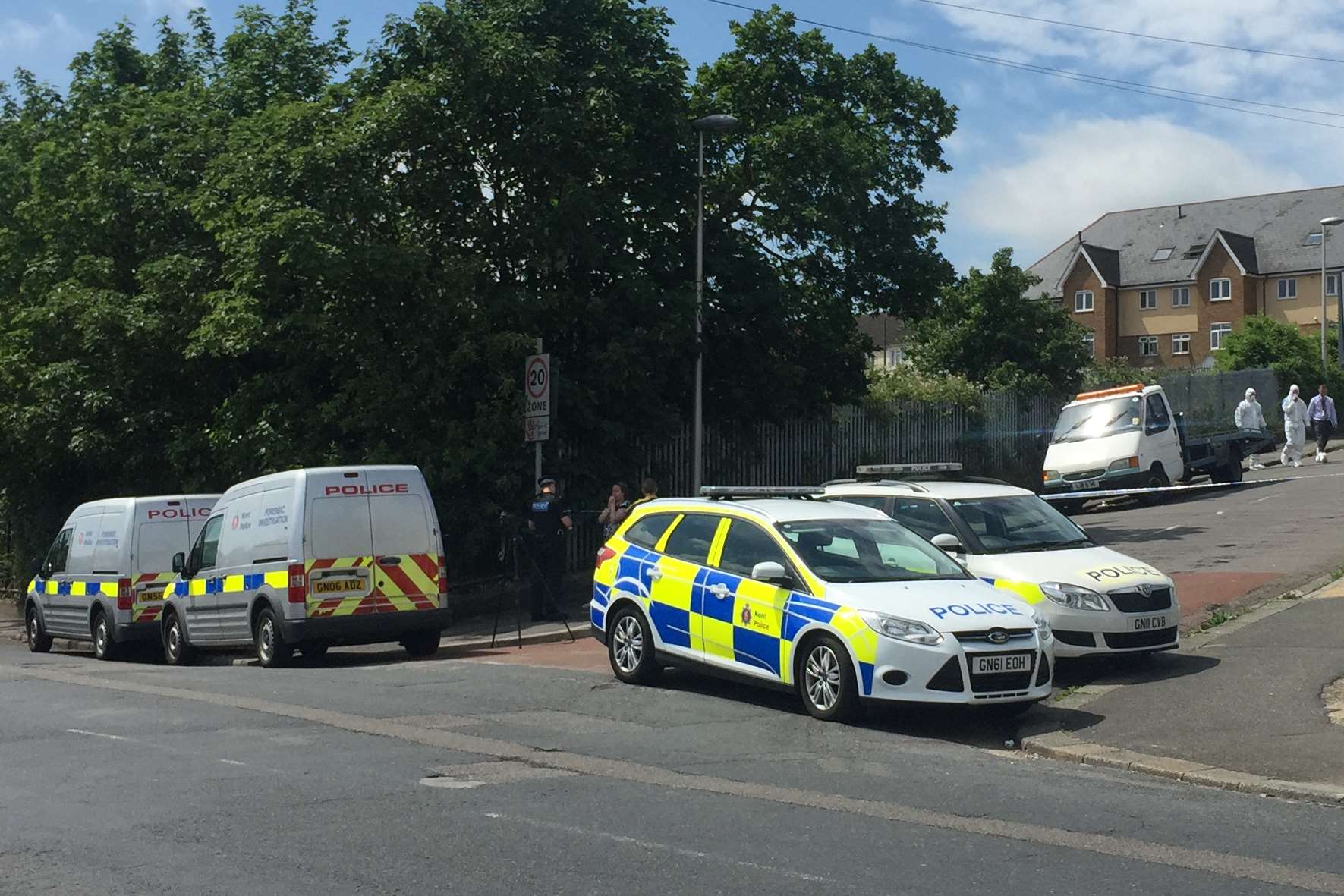 Haig Avenue, Chatham, cordoned off after an assault