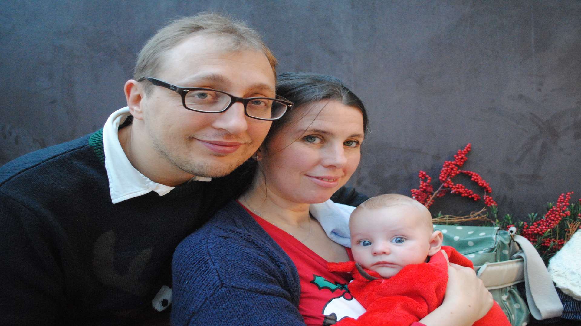 Arthur with his parents Ben and Alice Randall