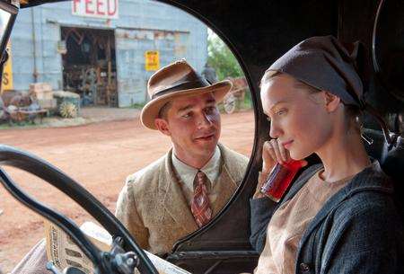 Lawless with Jack Bondurant (Shia LaBeouf) and Bertha Minnix (Mia Wasikowska). Pictue: PA Photo/Momentum Pictures