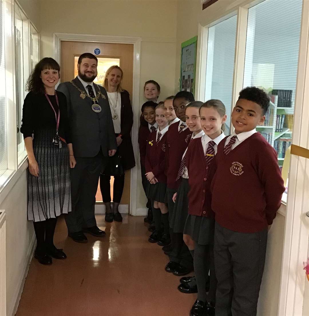 The grand opening at St. Benedicts’ Catholic Primary school was attended by the Mayor of Medway, Cllr Marian Nestorov and his wife, Liubov