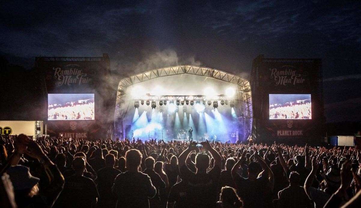 Ramblin' Man Fair in Mote Park, Maidstone, in 2019