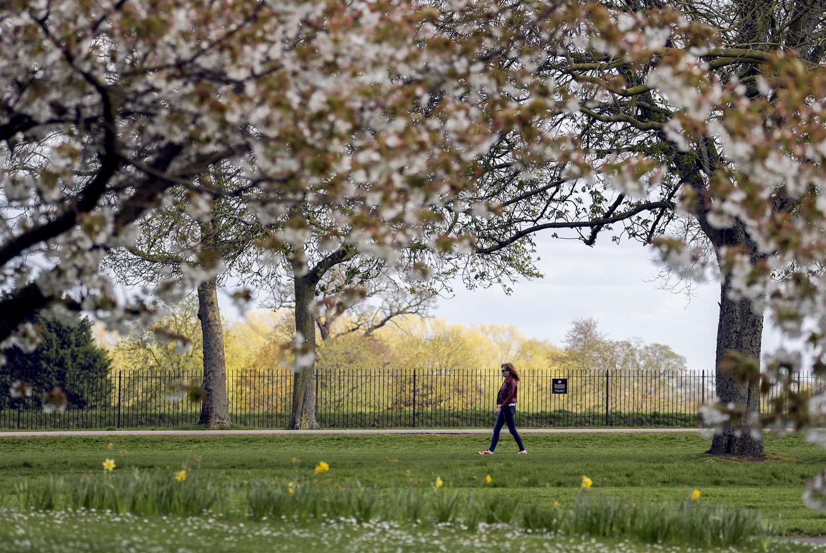 People have been permitted one form of exercise per day (Steve Parson/PA)