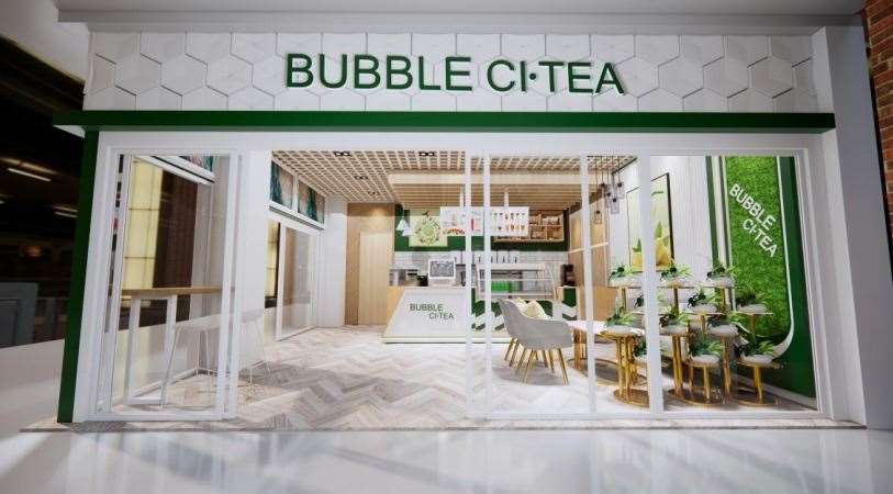 How the Bubble Ci-Tea store is proposed to look