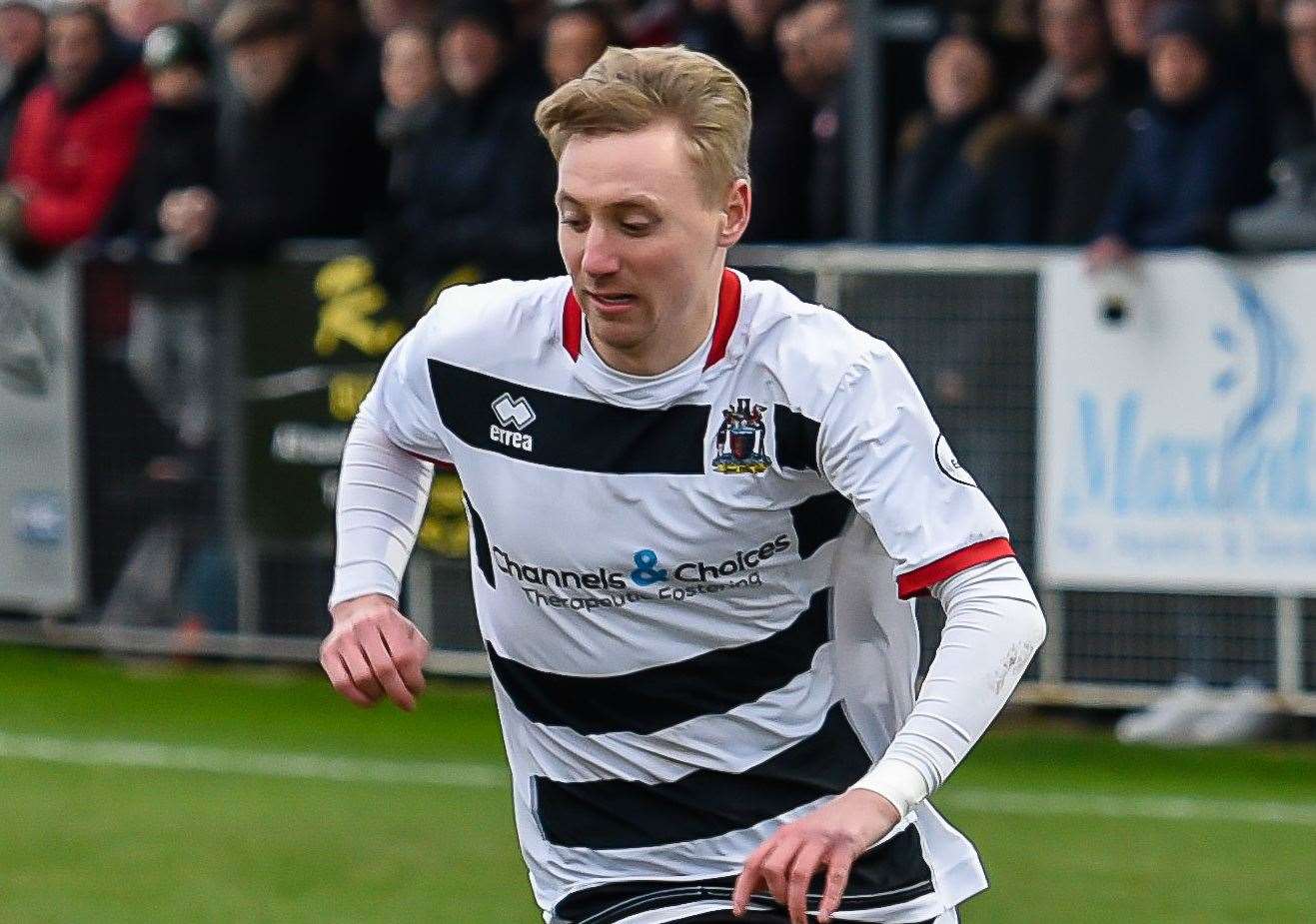 Deal's Ben Chapman - on target against Sittingbourne. Picture: Alan Langley (42221021)