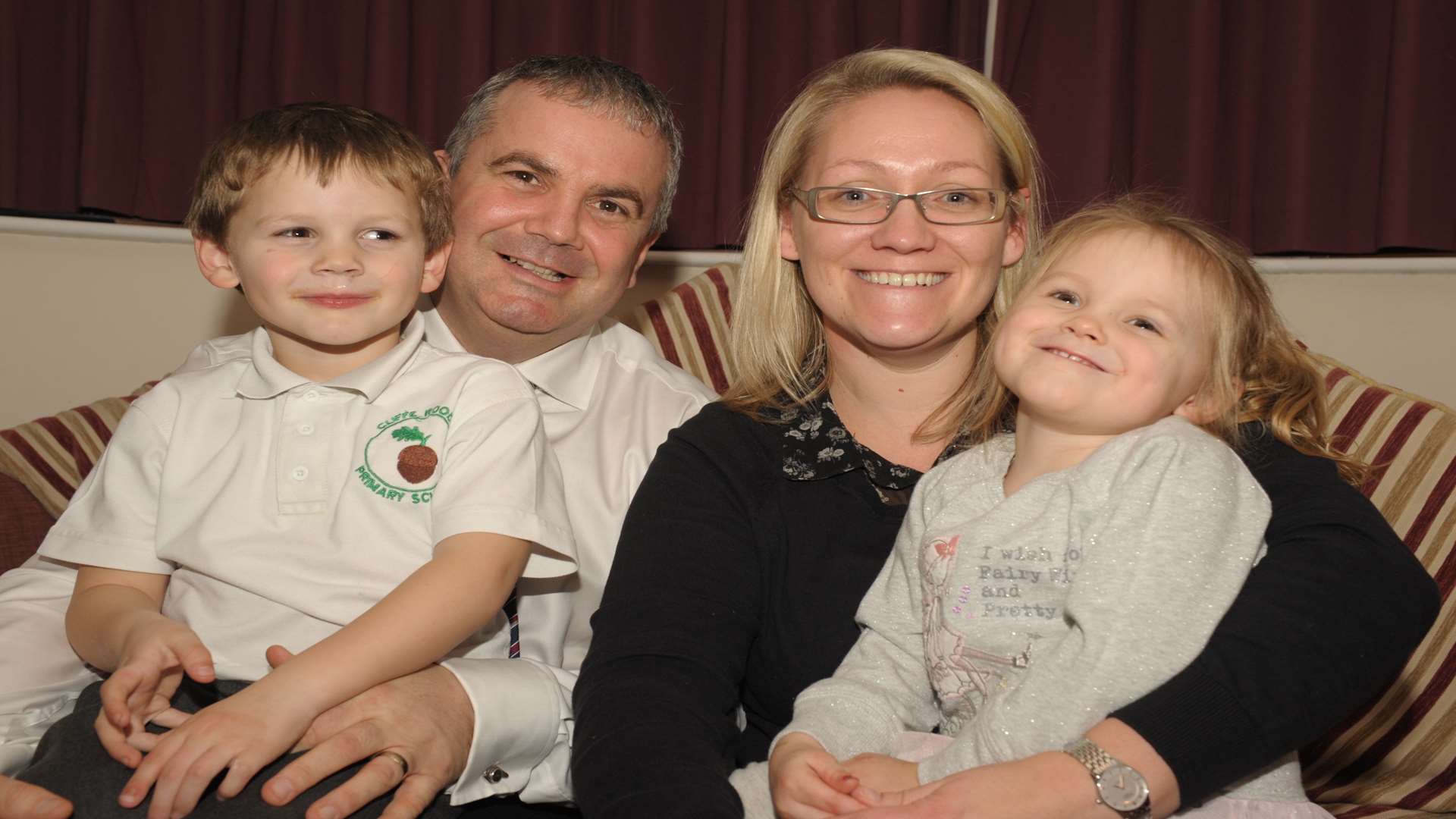 David and Jo Ward with their children Reuben and Betty