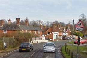 A young man was trapped in a car after a crash in Brenchley Road, Tonbridge. Picture: Google Street View