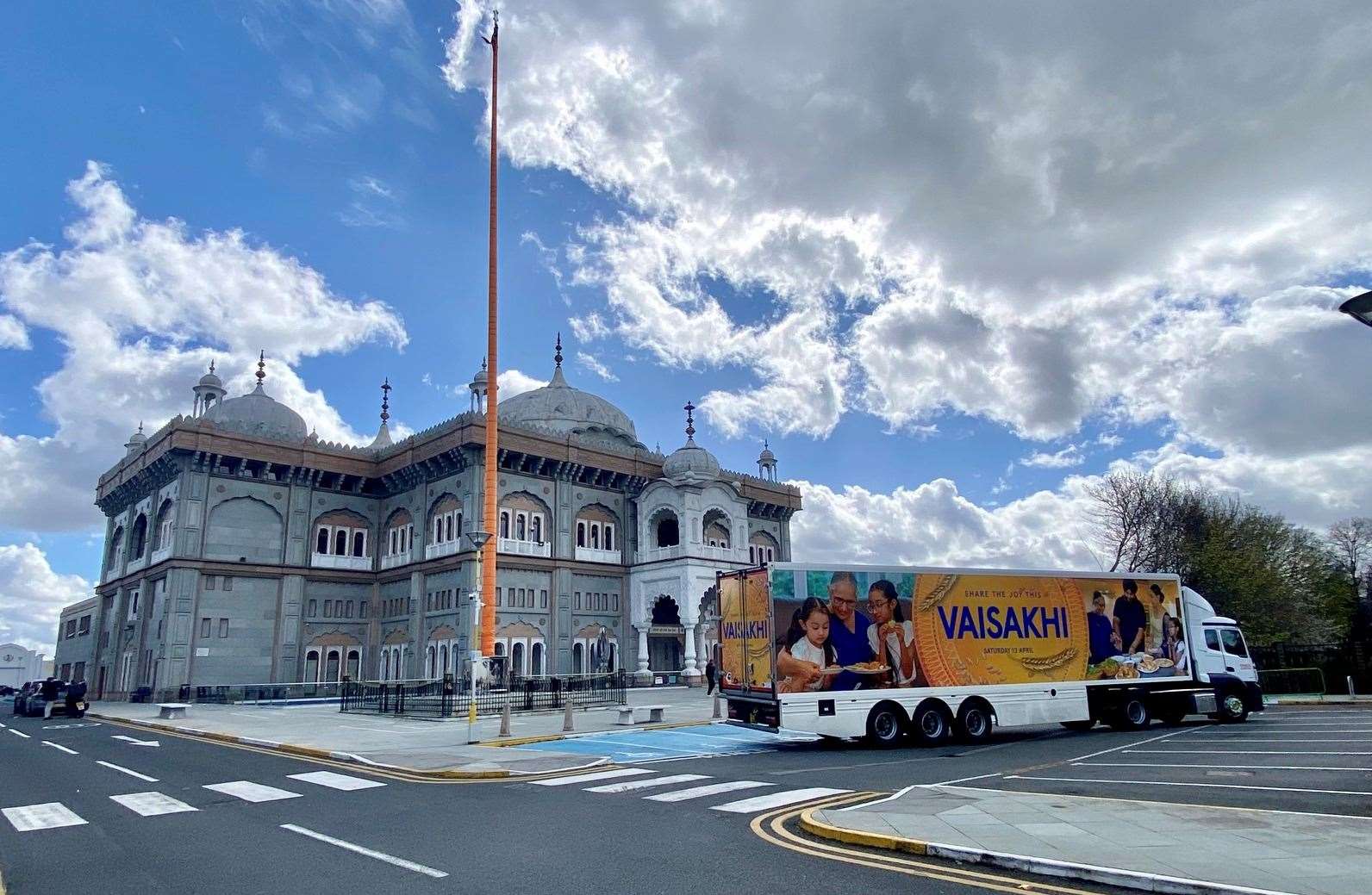 The supermarket giant launched its Vaisakhi celebrations at the gurdwara