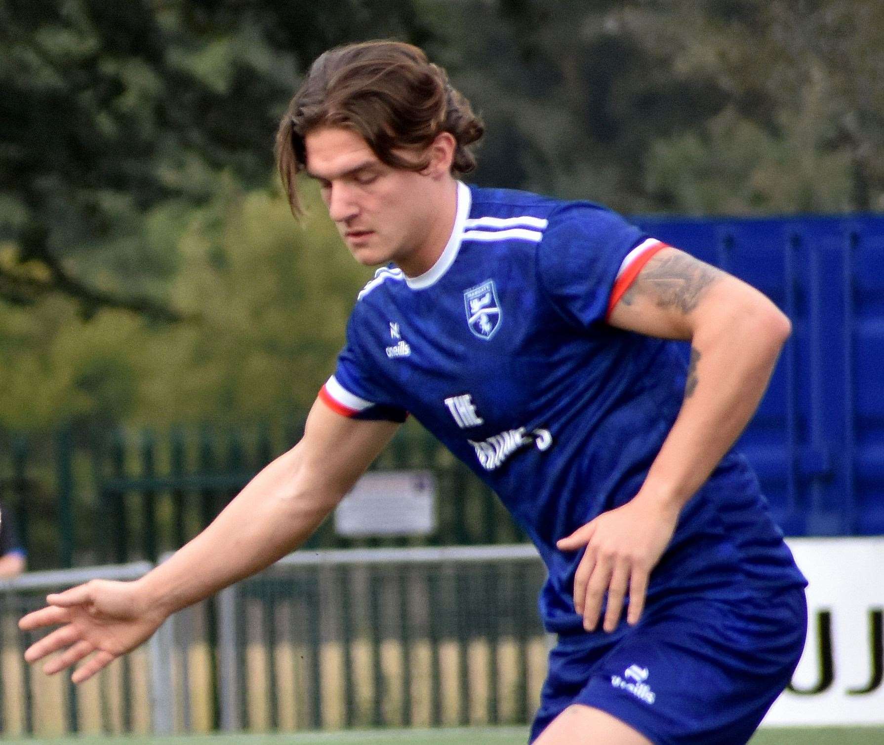 Ibrahim Olutade was convinced into joining Gate by new captain Harry Hudson - the pair having played together at Tonbridge. Picture: Randolph File