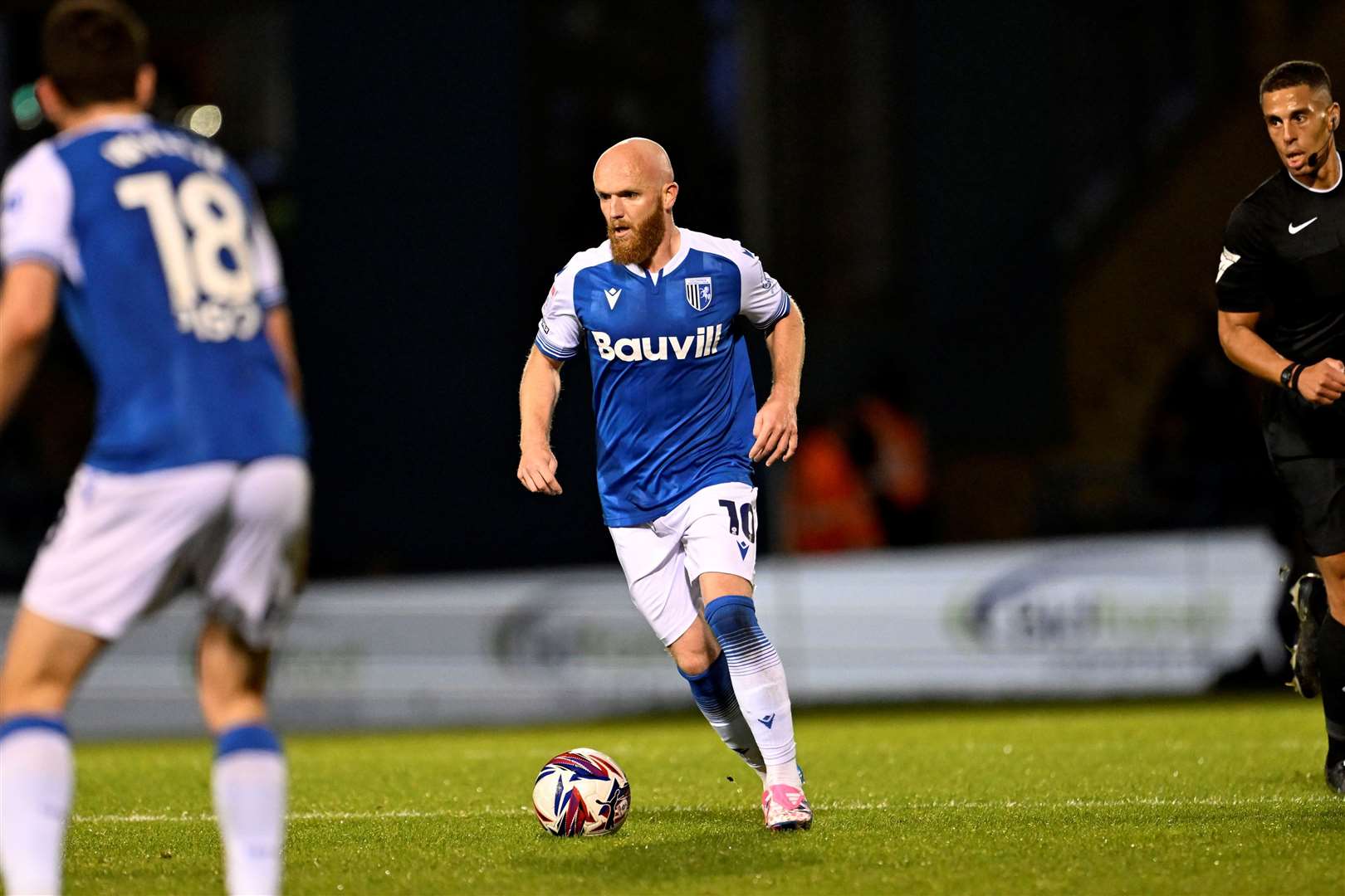 Jonny Williams made an early introduction from the bench on Tuesday and says team spirit is vital as Gillingham aim to end their losing streak this weekend Picture: Barry Goodwin