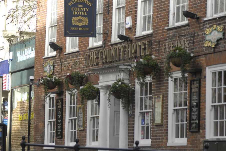 The County Hotel in Ashford High Street