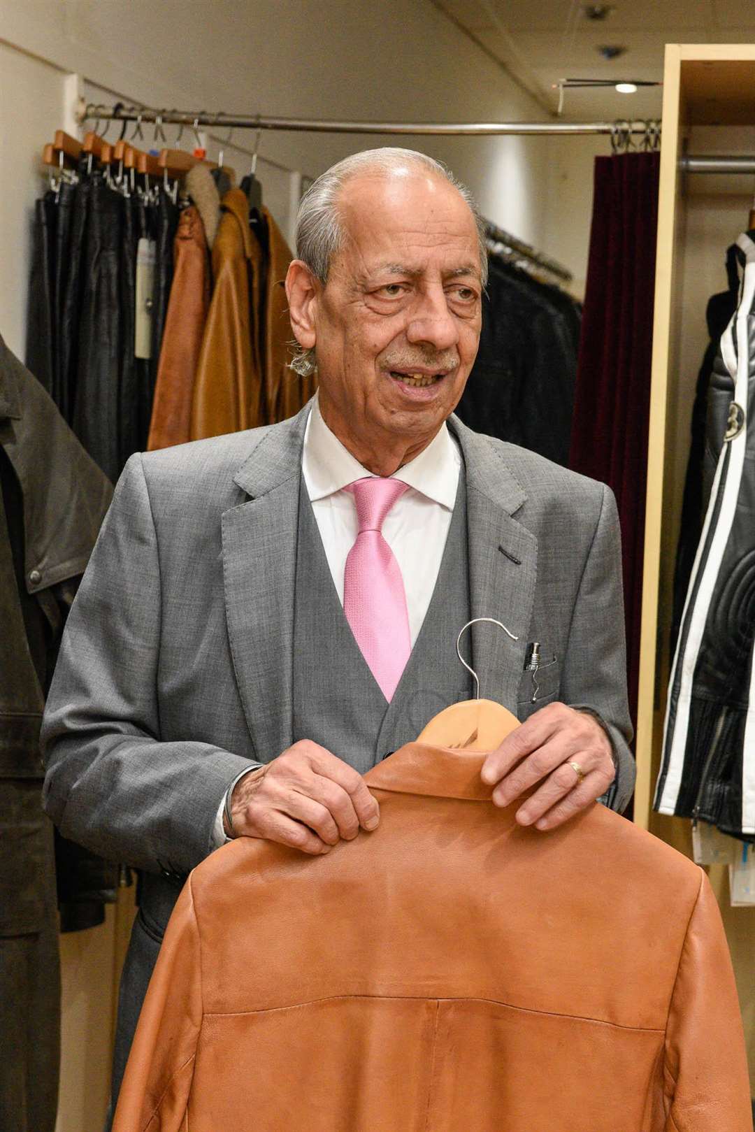 Mr Pat, Oldest shop owner in Chatham High Street . El Toba, 286a High St, Chatham ME4 4BP. 170818 Picture: Alan Langley. ...... (3662198)