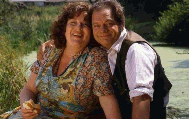 Pam Ferris and David Jason as the Larkins in The Darling Buds of May TV series. Picture: ITV (4070559)