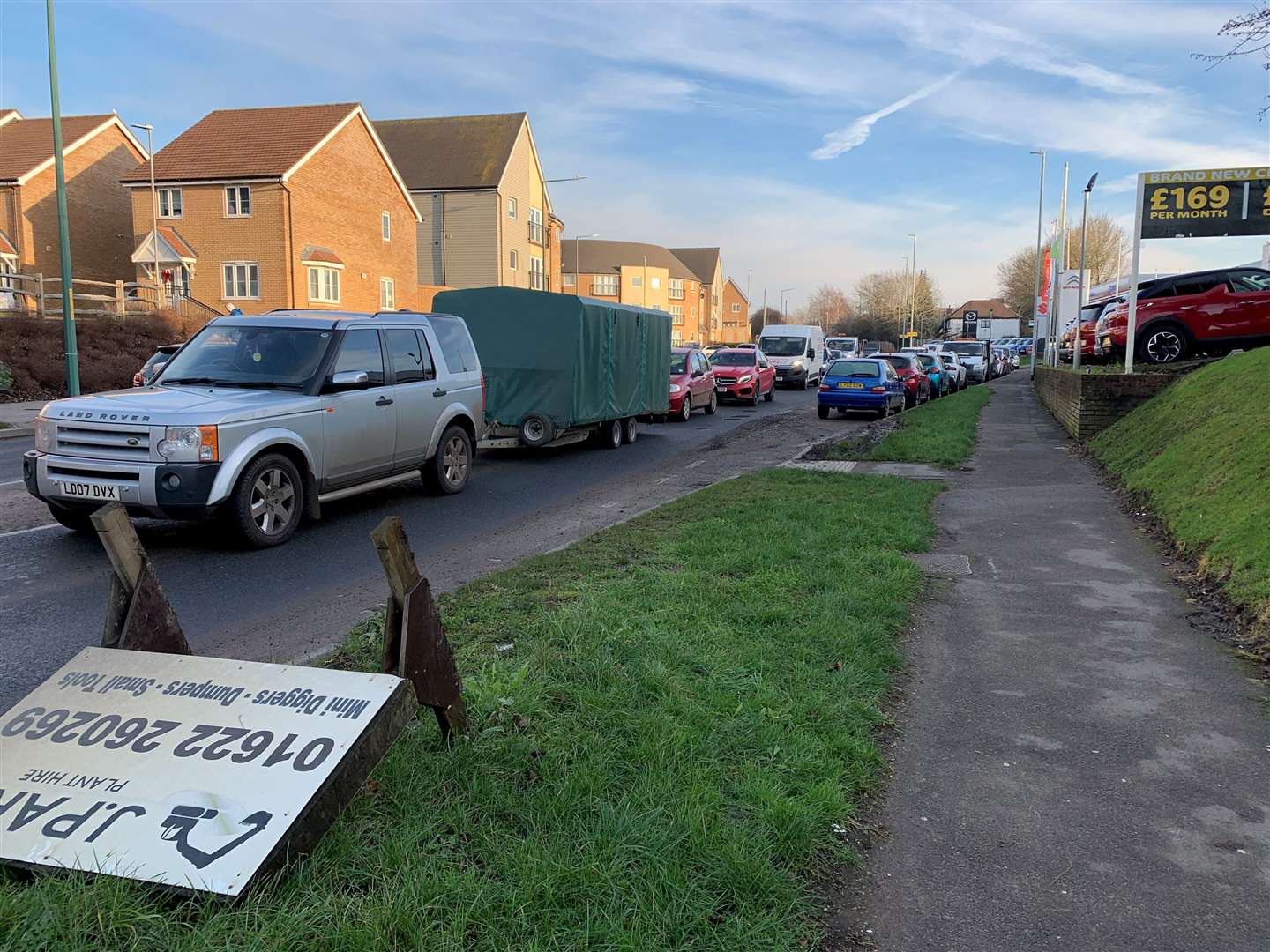 Traffic on the Sutton Road will have to find another route