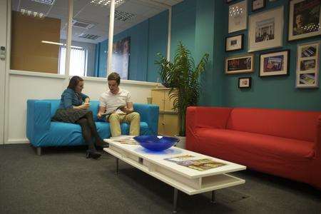 Breakout area in Pillory Barn office in Maidstone